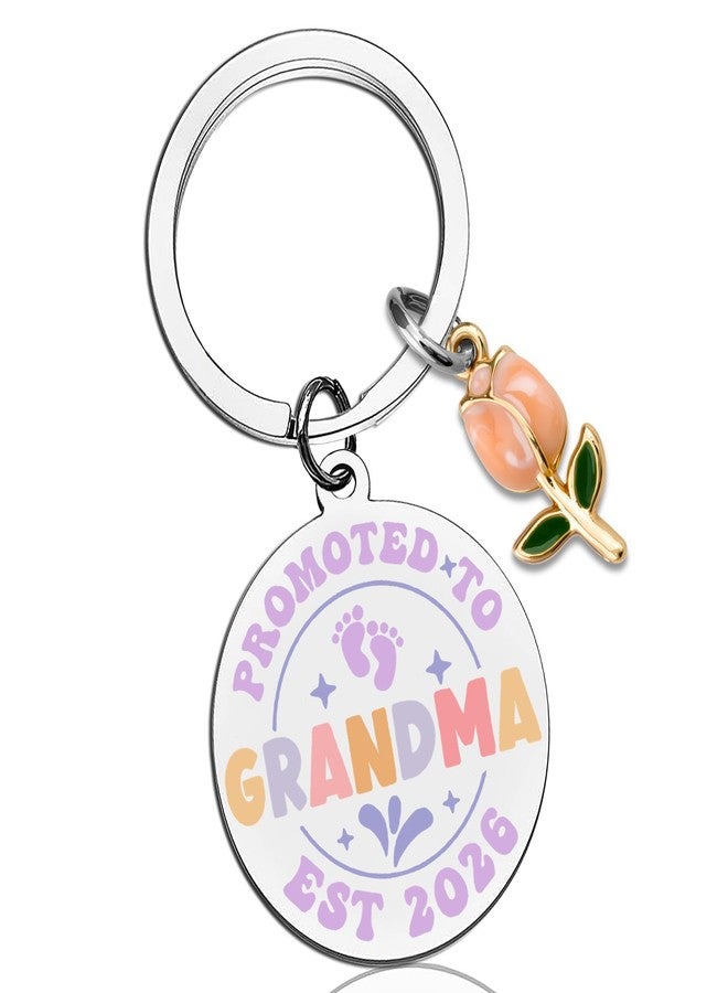 AOBIURV New Grandma Gifts from Grandkids Grandson Granddaughter First Time Grandmother Birthday Gifts Promoted To Grandma Christmas Gift Keychain Mothers Day Present Ideas - Image 1